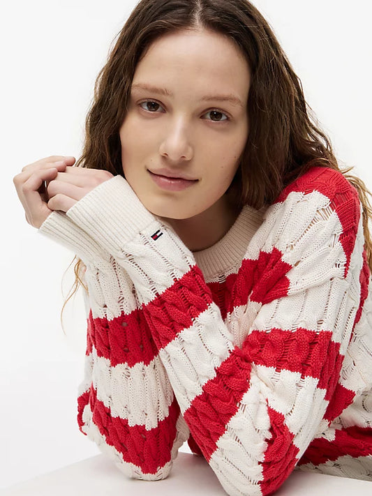 Loose Cable Knit Jumper