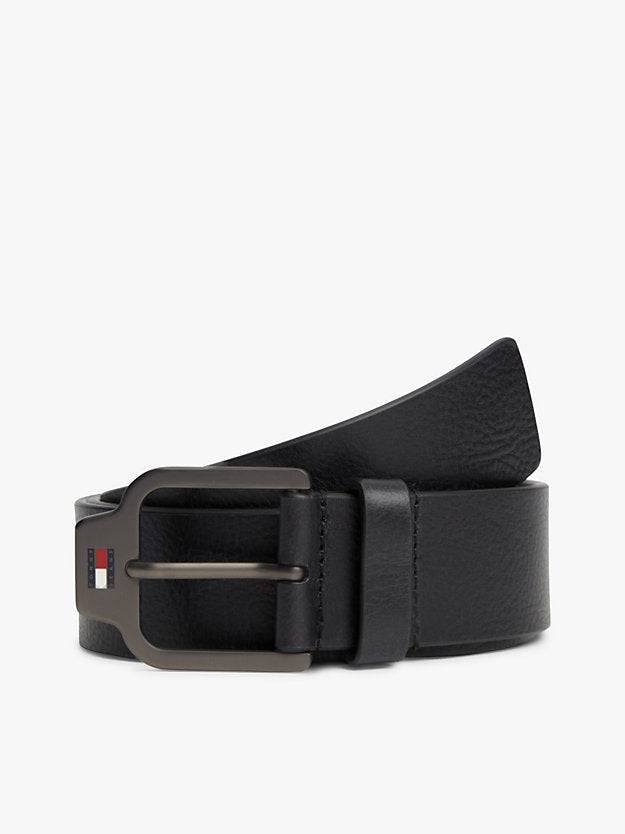 Scanton Logo Textured Leather Belt