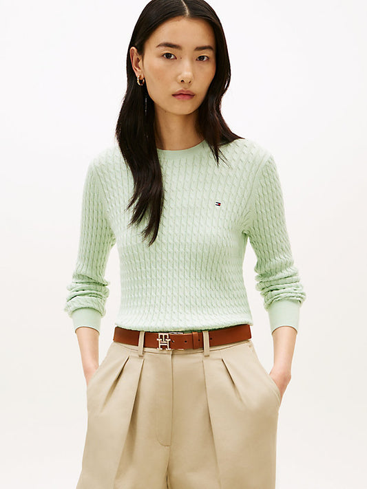 Cable Knit Crew Neck Jumper