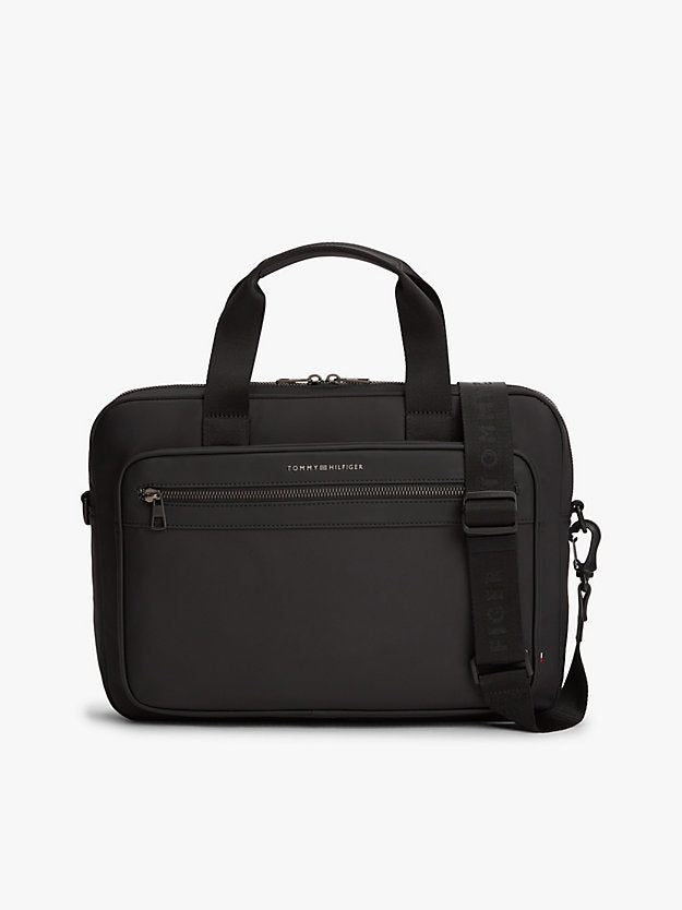 Metal Logo Laptop Bag