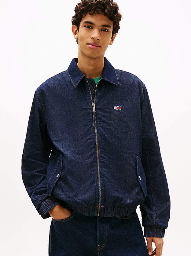 Chambray Denim Harrington Jacket