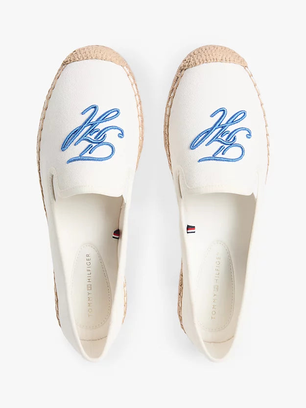 Logo Embroidery Canvas Espadrilles