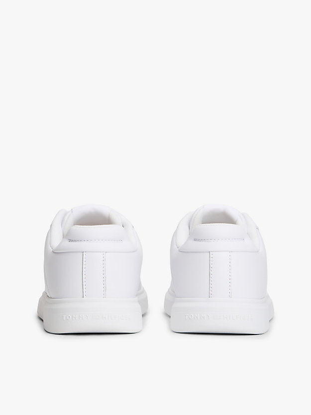 Lightweight Leather Cupsole Court Trainers