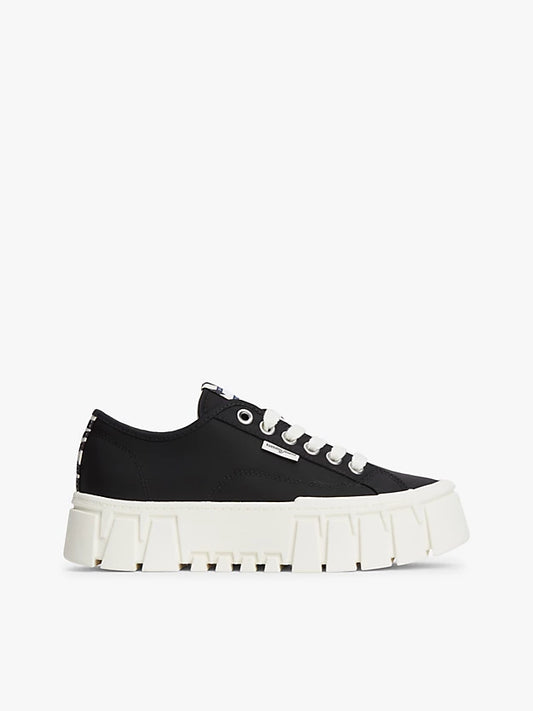 Zebra Print Logo Platform Cupsole Trainers