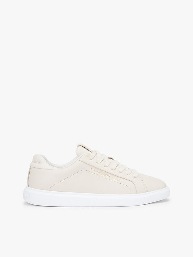 Lightweight Leather Cupsole Court Trainers