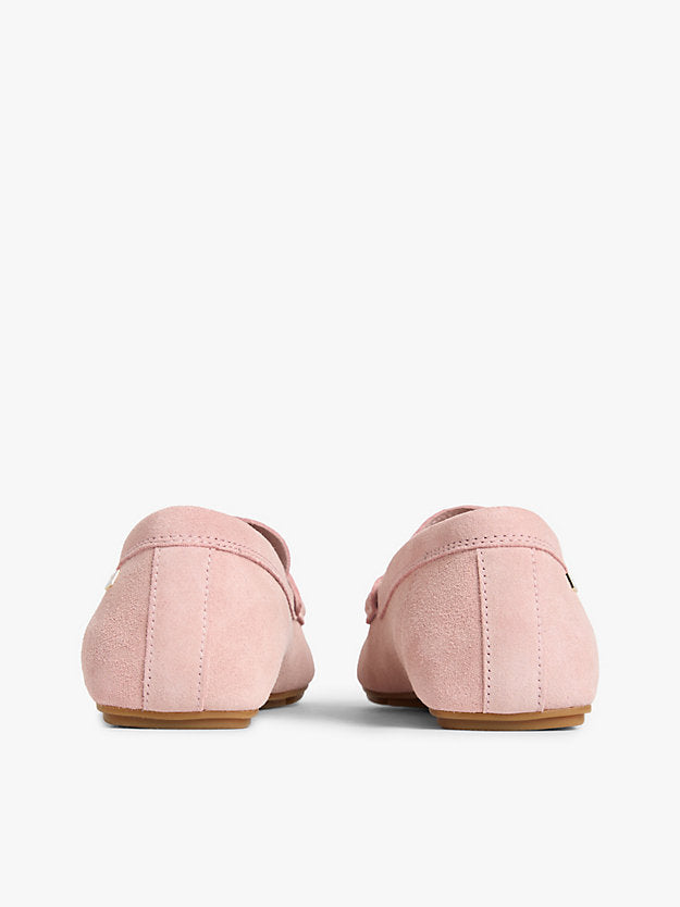 Suede Enamel Flag Driver Shoes
