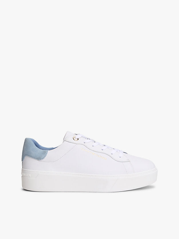 Leather Cupsole Platform Trainers
