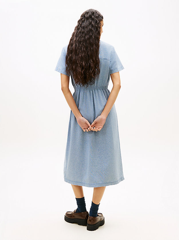 Relaxed Linen Blend Maxi Shirt Dress