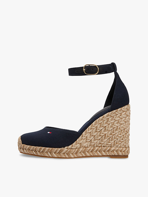 Canvas High Wedge Espadrilles