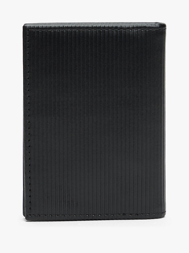 Ribbed Leather Card Wallet