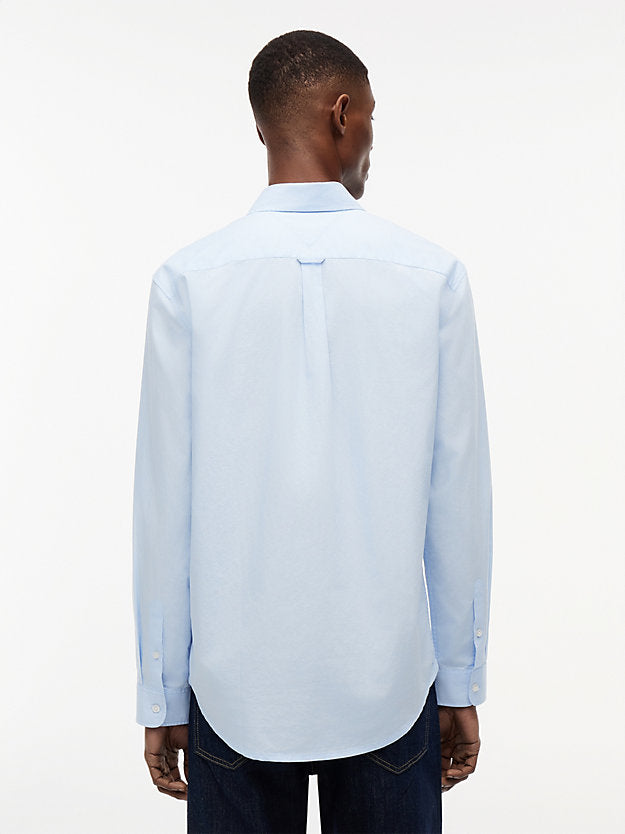 Regular Fit Flag Embroidery Poplin Shirt