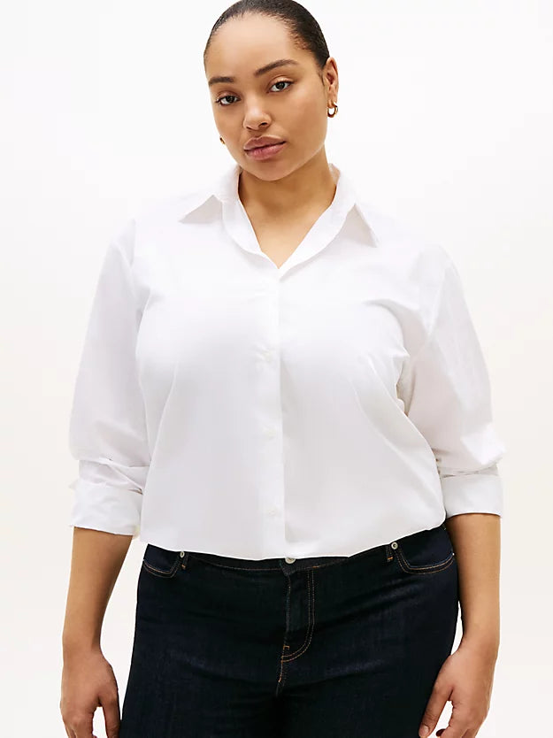 Curve Oversized Fit Logo Embroidery Shirt