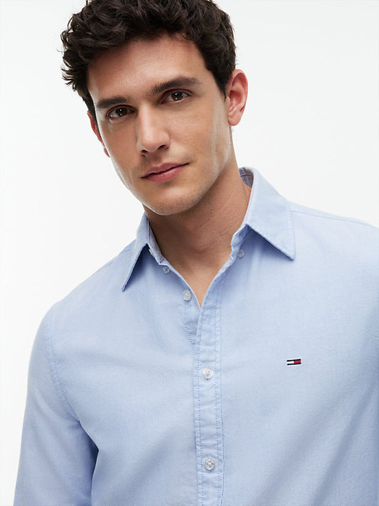 Regular Fit Flag Embroidery Oxford Shirt