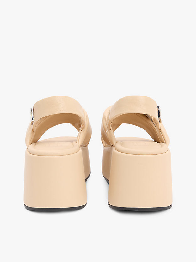 Padded Strap Wedge Sandals