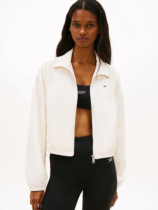 Water Repellent Tie Side Zip-Thru Jacket