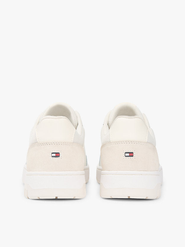 Mixed Texture Basketball Trainers WiLeather