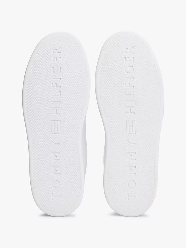 Lightweight Leather Cupsole Court Trainers