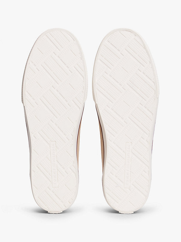 Leather Monogram Lace-Up Trainers