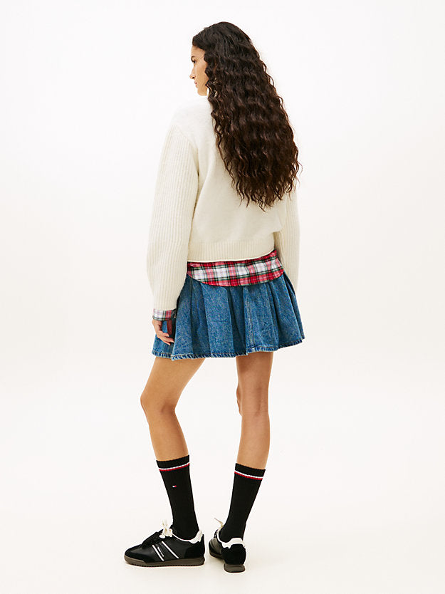 Flag Intarsia Relaxed Turtleneck Jumper