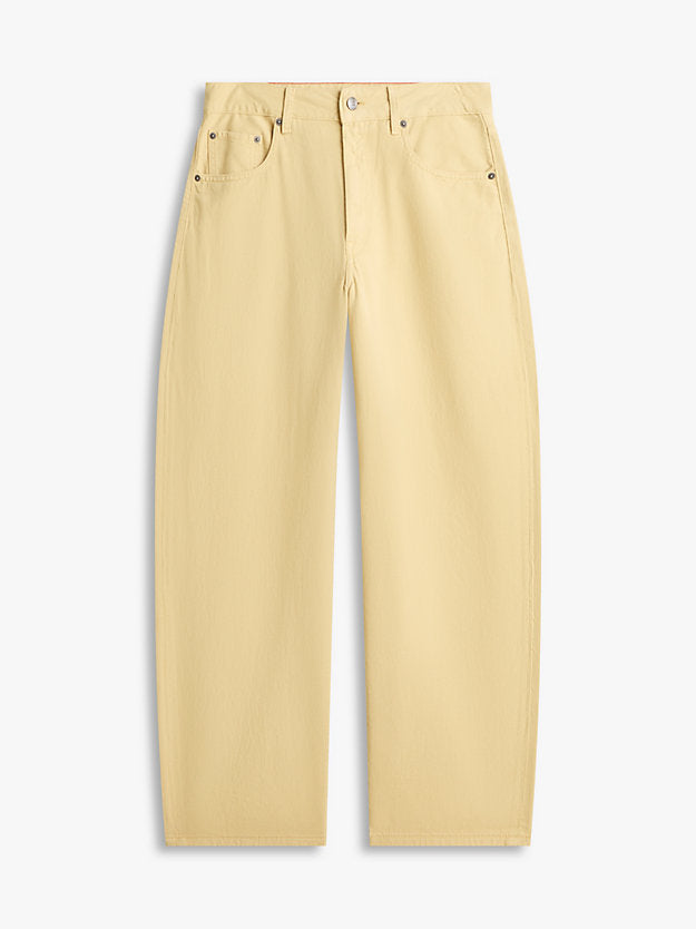 Mid Rise Barrel Leg Jeans