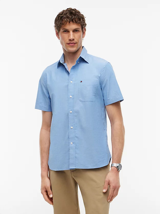 Regular Fit Lightweight Short Sleeve Oxford Shirt