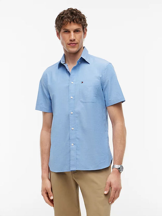 Regular Fit Lightweight Short Sleeve Oxford Shirt