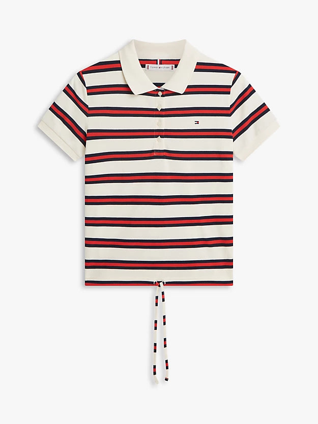 1985 Regular Fit Tie Front Polo Shirt