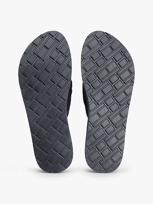 Monogram Plaque Hemp Flip-Flops