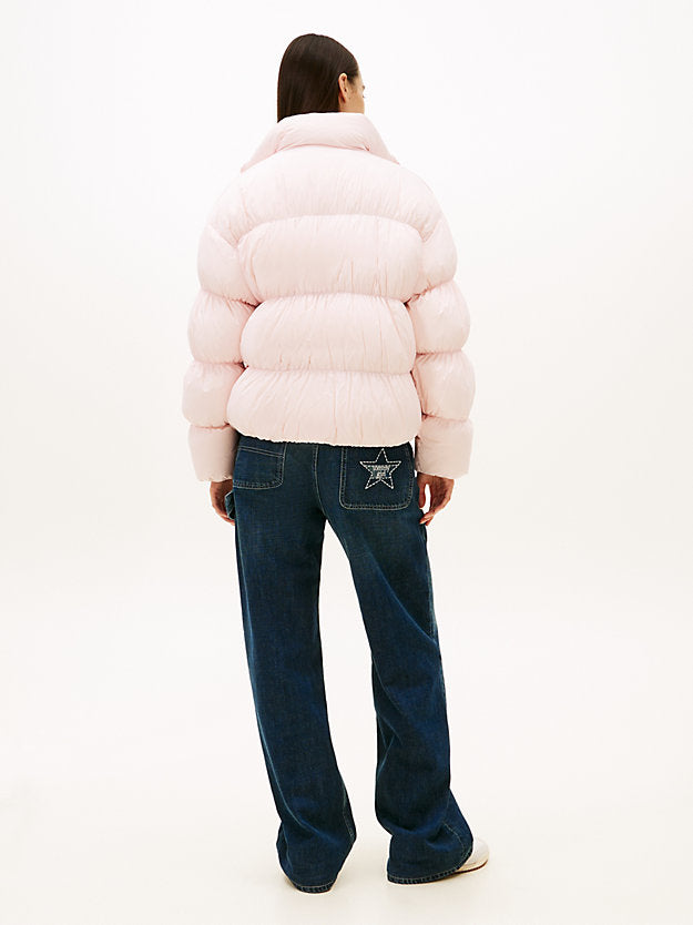 Ruched Down Puffer Jacket