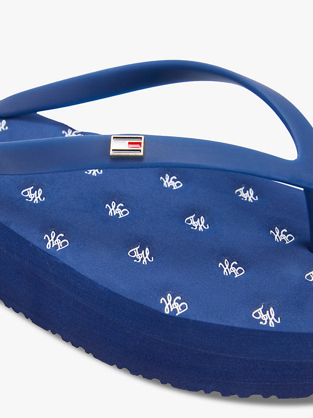 Repeat Logo Platform Flip-Flops