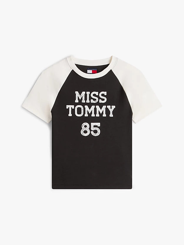 Logo Slim Raglan Sleeve T-Shirt