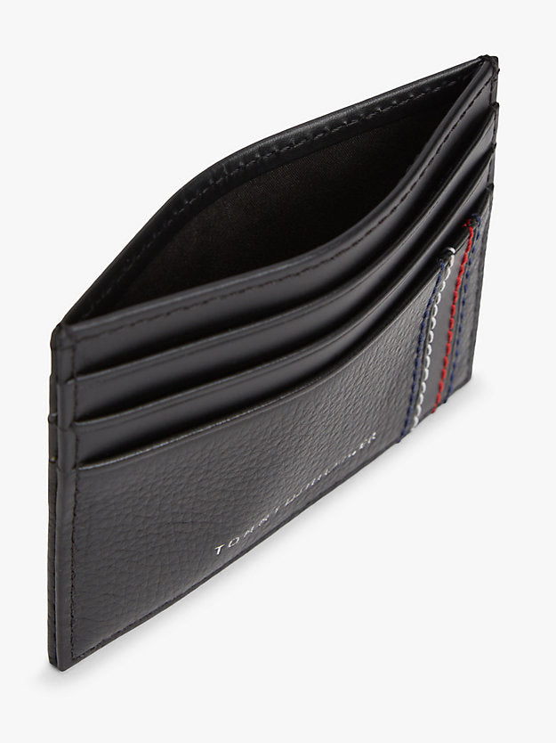 Logo Leather Credit Card Holder