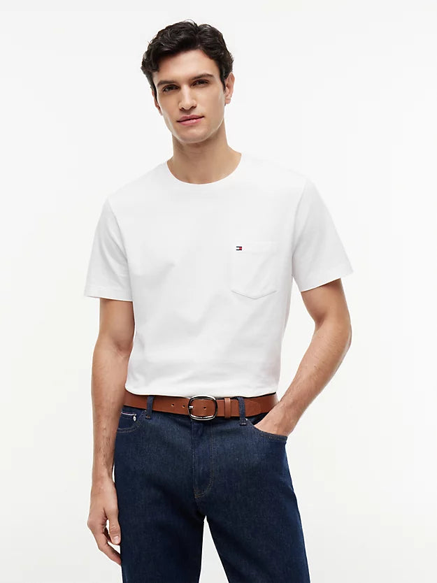Patch Pocket Jersey Crew Neck T-Shirt