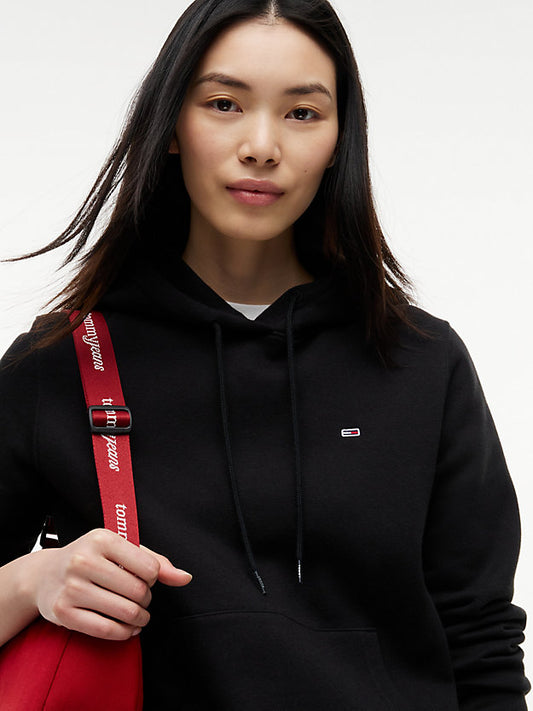Flag Embroidery Fleece Drawstring Hoody