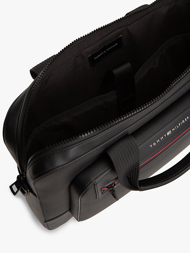 Metal Logo Laptop Bag