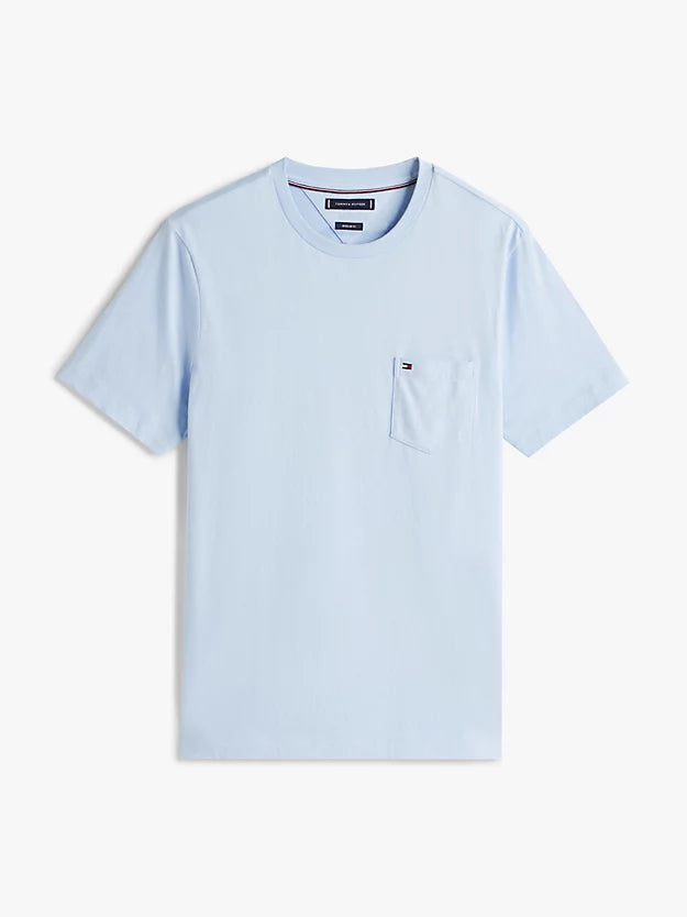 Patch Pocket Jersey Crew Neck T-Shirt