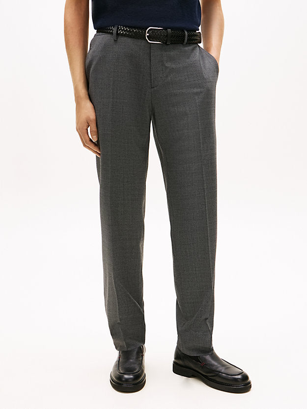 Textured Wool Blend Suit