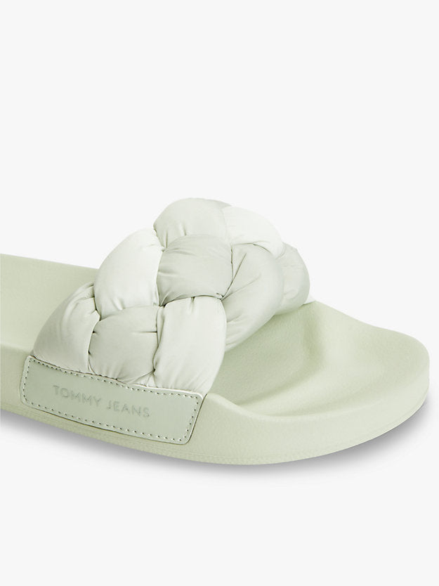 Embossed Braided Strap Slides