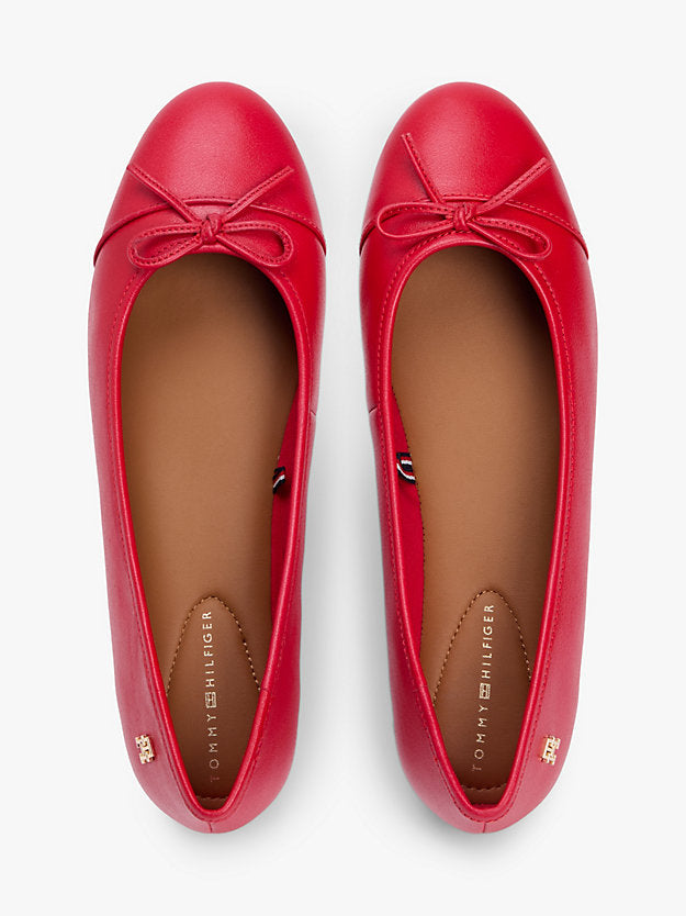 Monogram Leather Ballerinas
