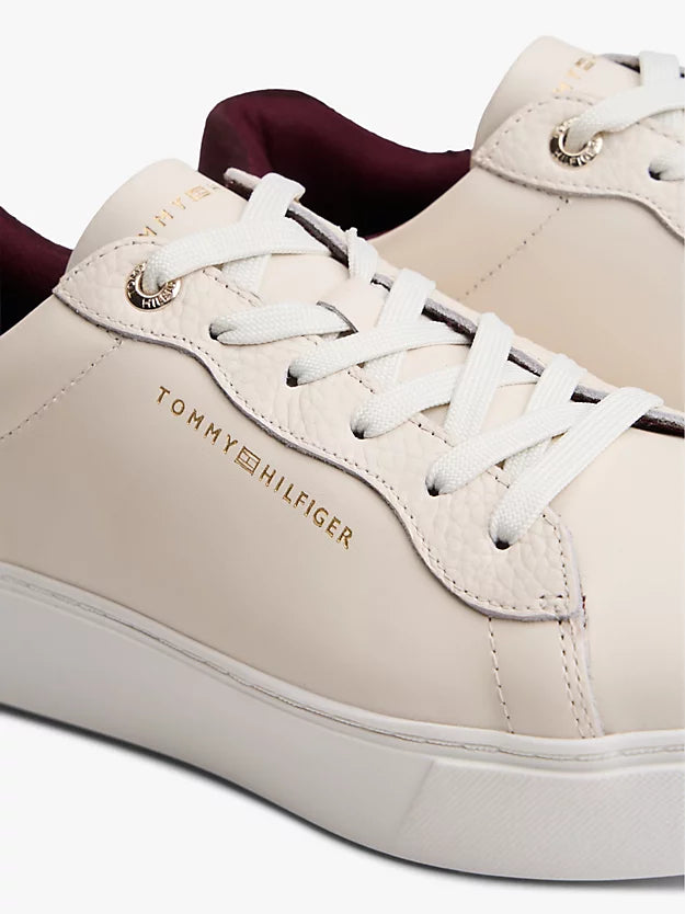 Leather Cupsole Platform Trainers