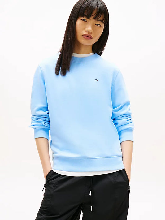 Flag Embroidery Brushed Fleece Sweatshirt