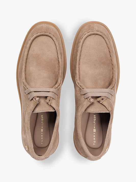 Monogram Suede Moc Toe Loafers