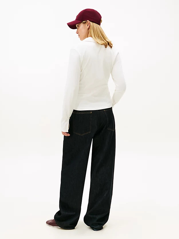 Slim Fit Long Sleeve Polo Shirt