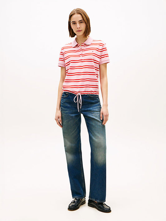 1985 Regular Fit Tie Front Polo Shirt