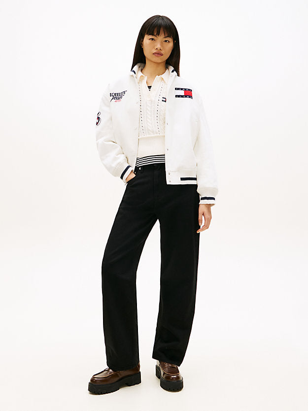 High Rise Slim Straight Leg Black Jeans