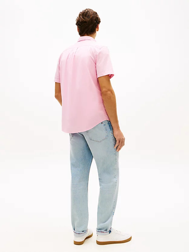 Flex Regular Fit Poplin Short Sleeve Shirt