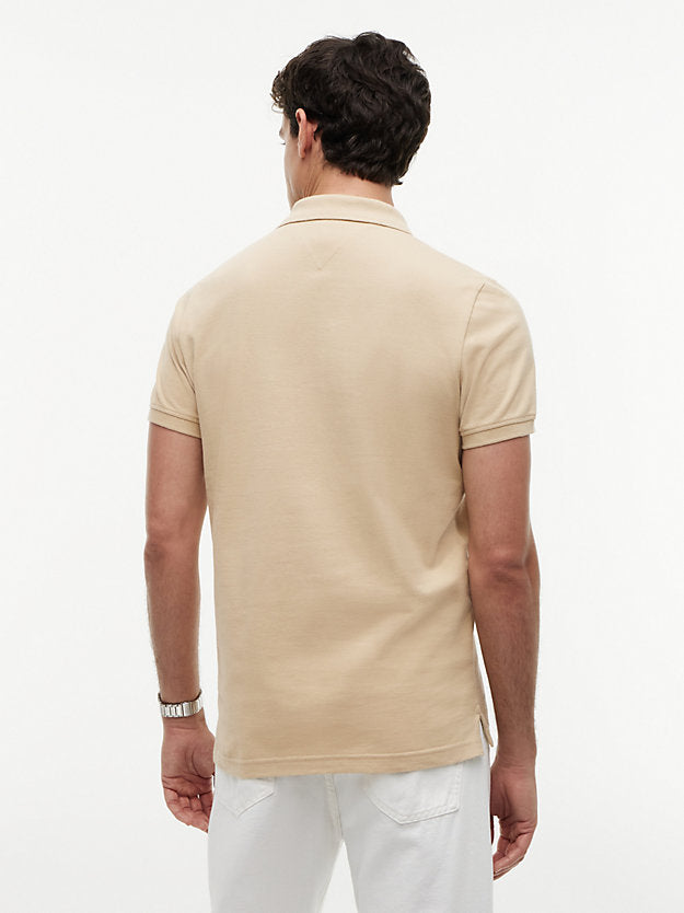Flag Slim Fit Pique Polo Shirt