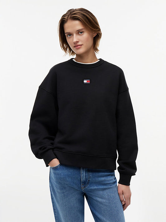 Badge Boxy Fleece Sweatshirt
