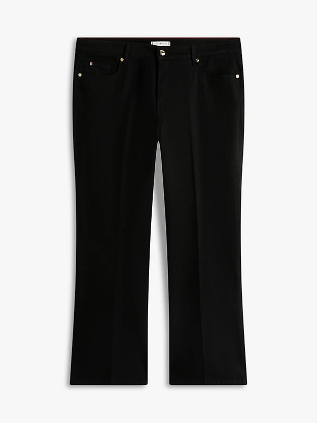 Curve Mid Rise Bootcut Black Jeans
