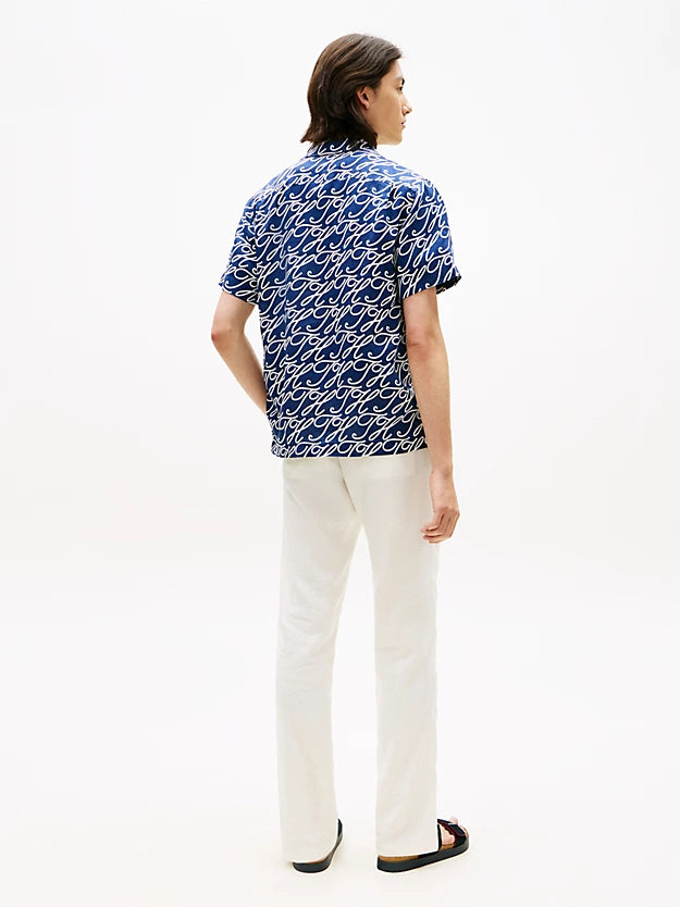 Regular Fit Pure Linen Short Sleeve Shirt